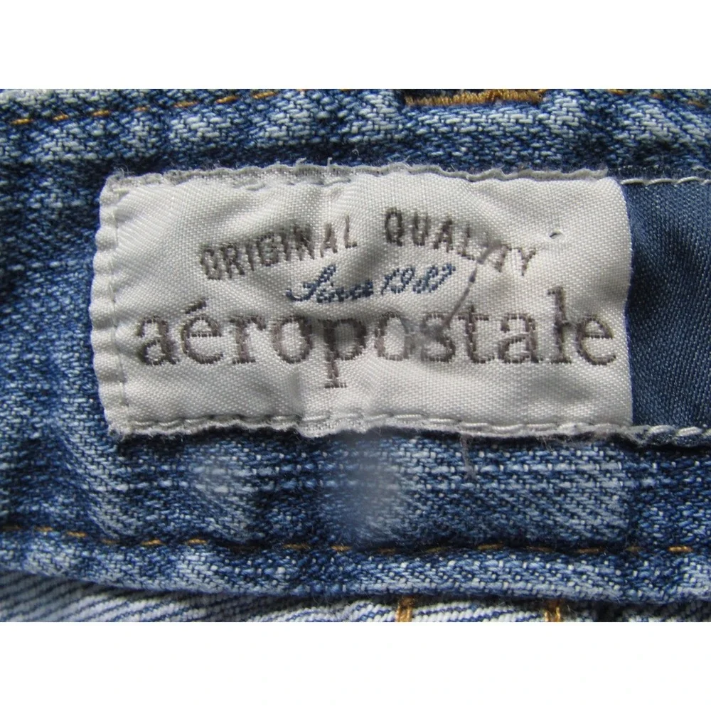 Aeropostale Bootcut Jeans Womens‎ Blue Excellent Low Rise Medium Wash